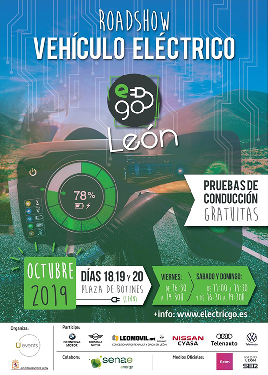 Exposición de vehículos eléctricos en León